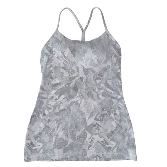 Lululemon Power Pose Tank Light Support For A/B Cup Jasmine White Multi /Alpine - Picture 9 of 14